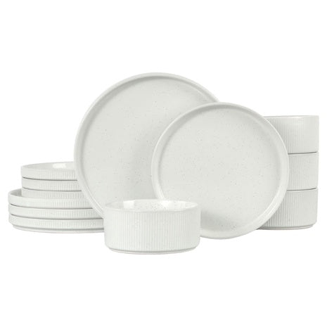 12-Piece Vesteel Premium Stoneware Dinnerware Set