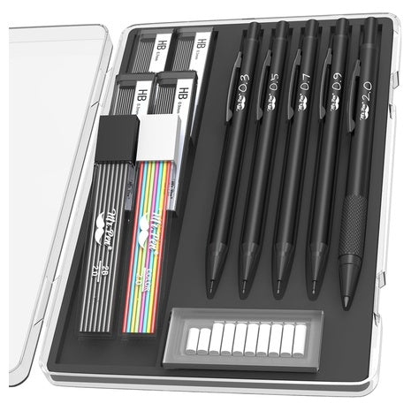 Mr. Pen Metal Mechanical Pencil Set With Lead And Eraser Refills