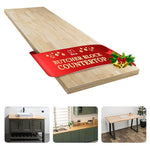 Bme Hevea Solid Wood Unfinished Butcher Block Countertop