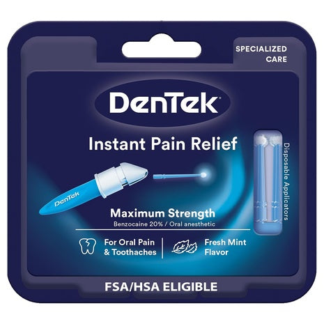 50 DenTek Instant Oral Pain Relief Disposable Applicators with Benzocaine
