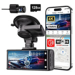 4K Touchscreen Starvis 2 Sensor Front & Rear Dash Camera