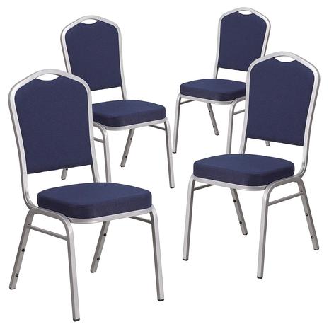 4 Flash Furniture Hercules Stacking Banquet Chairs