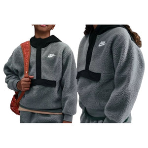 Nike Boys' and Girls' Sportswear Quarter Zip Long-Sleeve Hoodie