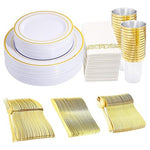 350 Piece Disposable Dinnerware Set (2Colors)