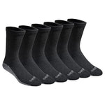 6 Pairs of Dickies Men’s Dri-Tech Crew Socks (2 Colors)