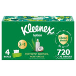 Targeted: 4 Boxes Kleenex Lotion Facial Tissues
