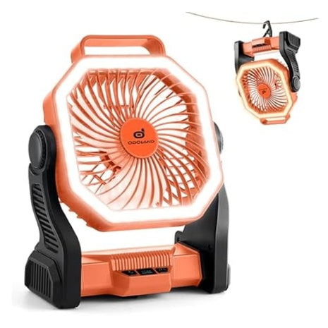 20000mAh Rechargeable Camping Fan With LED Lantern