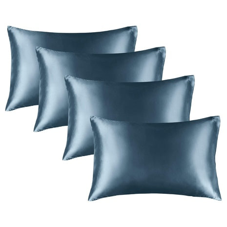 4-Pack Satin Super Soft Similar To Silk Pillow Case