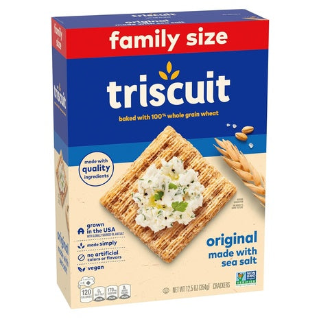 Family Size Triscuit  Whole Grain Wheat Crackers