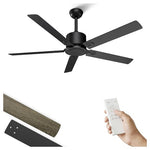 Obabala 52'' Outdoor Ceiling Fan Without Light