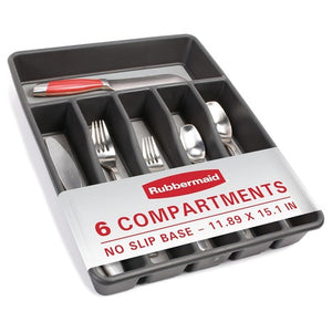Rubbermaid Large No-Slip Silverware Organizer Tray