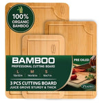 3 Bamboo Cutting Boards