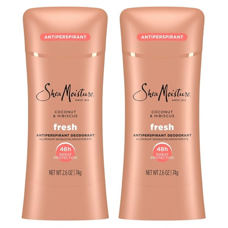 2-Count 2.6-Oz SheaMoisture Coconut & Hibiscus Antiperspirant Deodorant Stick