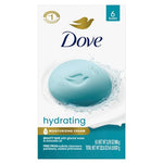 6 Dove Hydrating Glacial Water & Avocado Oil Beauty Bar Soap