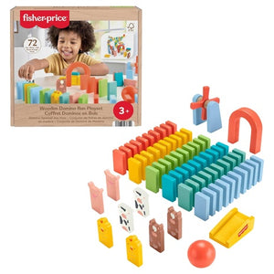 Fisher-Price Wood Domino Run Playset (72 Pieces)