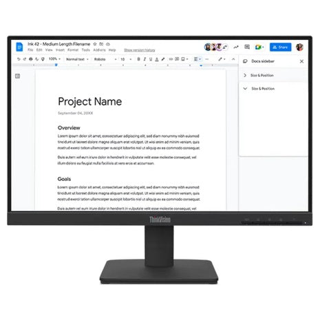 22" Lenovo ThinkVision S22-4e FHD 100Hz 4ms IPS LED Monitor