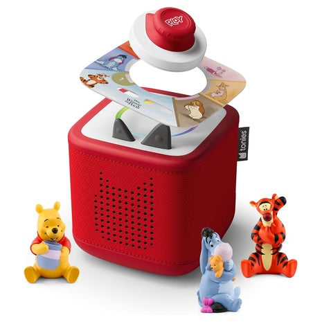 Toniebox 2 Audio Player Bundle with Winnie The Pooh, Tigger, Eeyore Figurines and Tonieplay Game & Controller