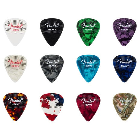 12-Pack Fender Heavy Guitar Picks