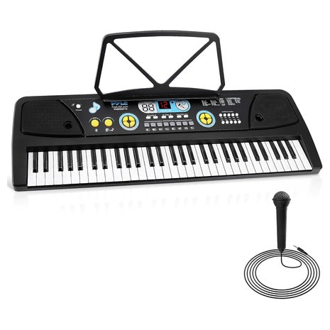 61-Key Pyle Keyboard Piano with Microphone
