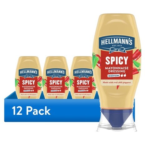 12-Pack Hellmann's Medium Spicy Mayonnaise Dressing (11.5oz)