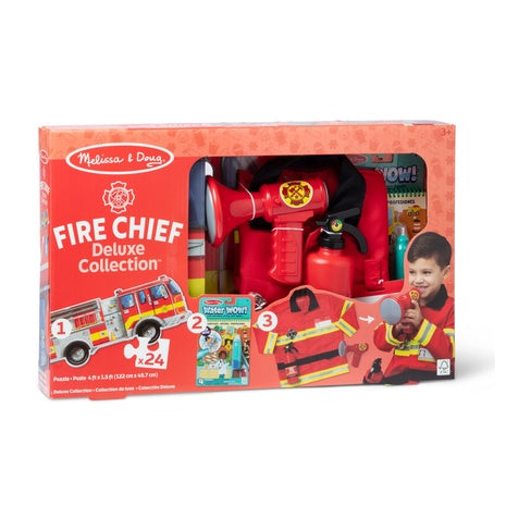 Melissa & Doug Deluxe Fire Chief 3-in-1 Gift Set
