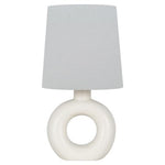 12" Mainstays Mini White Oval Lamp
