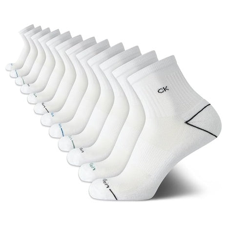 12 Pairs Calvin Klein Men's Crew Socks