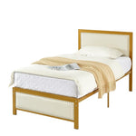 Upholstered Twin Size Platform Bed Frame