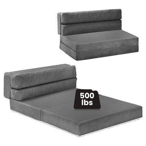 Portable 2-in-1 Convertible Full Size Sofa Bed