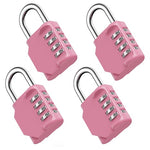 4-Pack Digit Combination Padlock