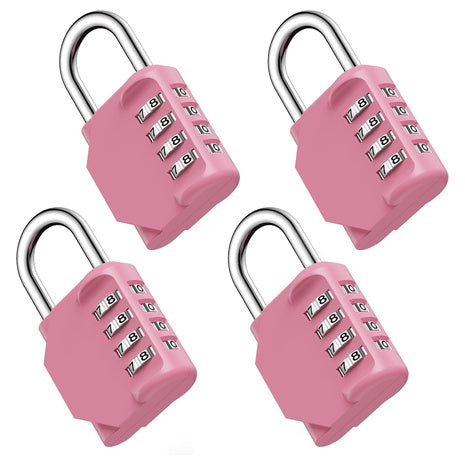 4-Pack Digit Combination Padlock
