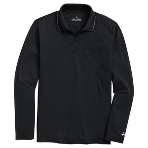 Men's Performance Series Long Sleeve Zip Neck Polo Shirt