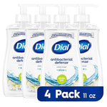 4 Bottles of Dial Antibacterial Liquid Hand Soap