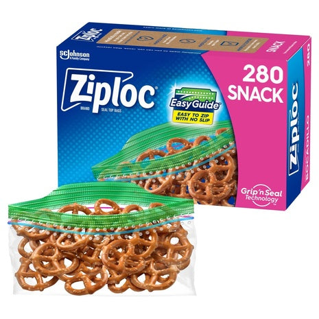280 Ziploc Snack Bags for On the Go Freshness