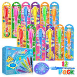 12 Invisible Ink Spy Pens with UV Light