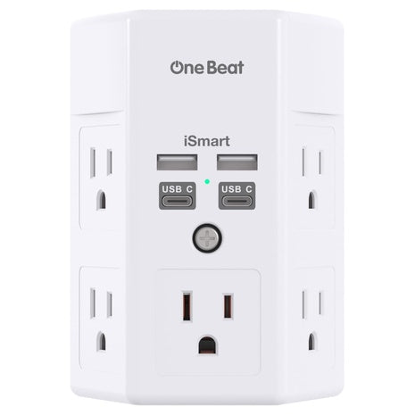 Surge Protector With 5 Outlets and 4 USB Ports