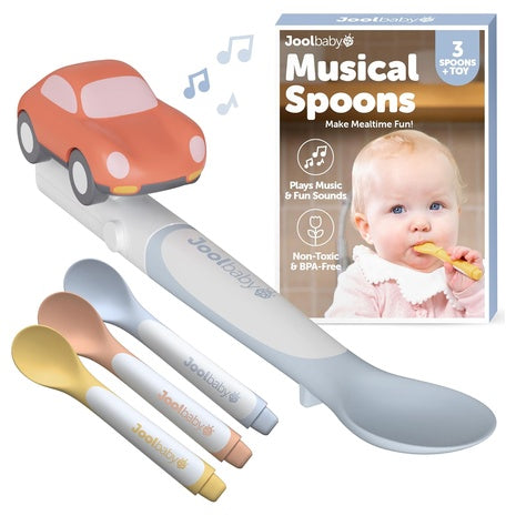 3 Musical Baby Spoons