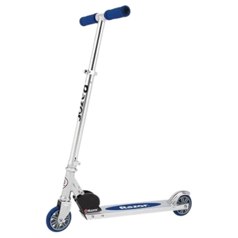 Razor A Kids' Foldable Kick Scooter W/ Adjustable Handlebars (Blue)
