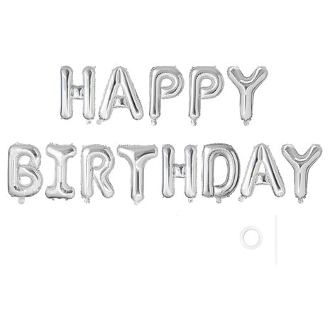 Happy Birthday Balloons Banner