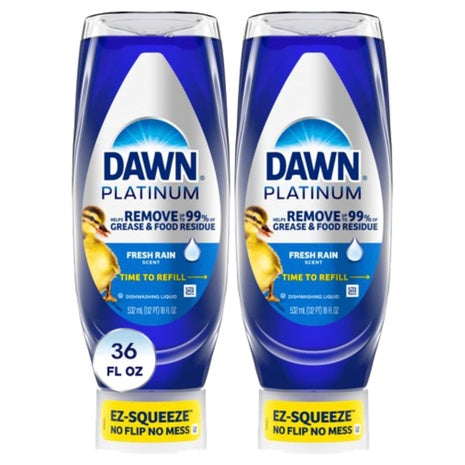2-Pack Dawn Platinum EZ-Squeeze Dish Soap