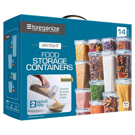 14-Piece Storeganize Airtight Food Storage Containers With Lids