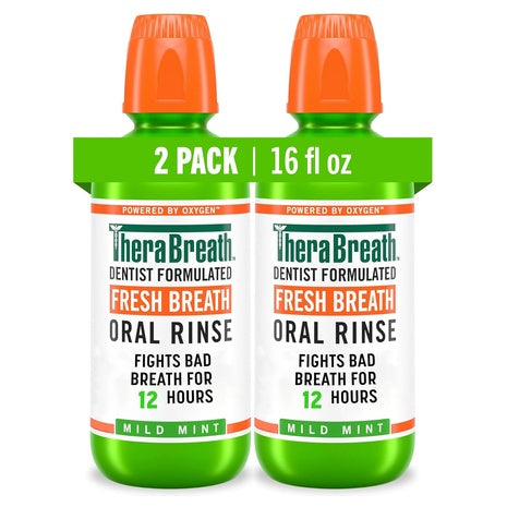 2-Pack TheraBreath Fresh Breath Mouthwash