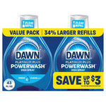 2 Refills Dawn Powerwash Fresh Dish Sprays