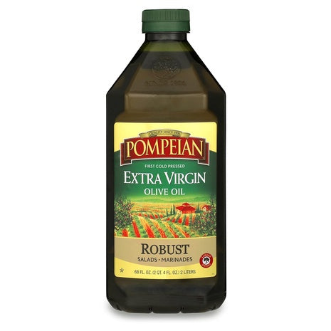 ⁠Pompeian Robust, Smooth & Organic Extra Virgin Olive Oil (68 oz)