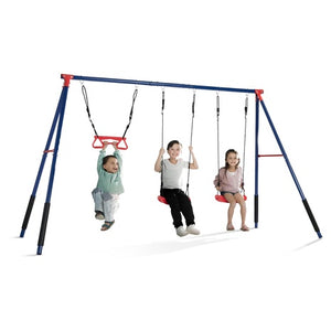 Delta Children Outdoor Metal 3-Piece Swing Set