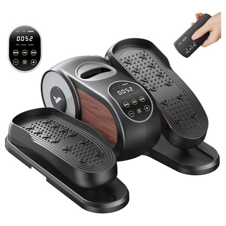 Under Desk Elliptical Leg Exercise Machine W/ 12-Speeds & Remote