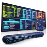 3-Piece XL Microsoft Office Cheat Sheet Mousepad