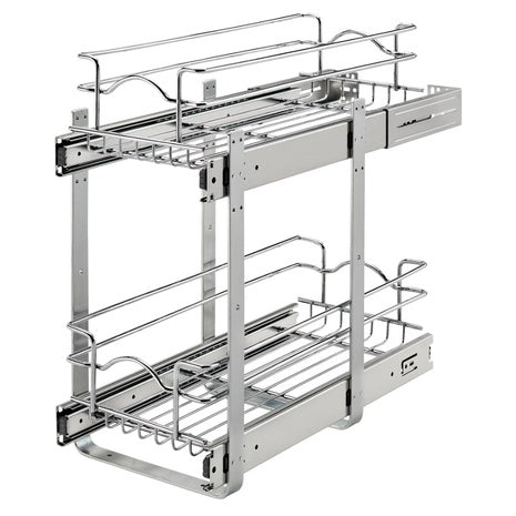 Rev-A-Shelf 8-3/4" X 19" 2-Tier Wire Pullout Cabinet Drawer Basket