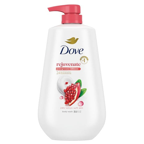 Dove Rejuvenate Body Wash with Pump, Pomegranate & Hibiscus