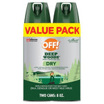 2-Pack 4-Oz OFF! Deep Woods Insect Repellent Bug Spray